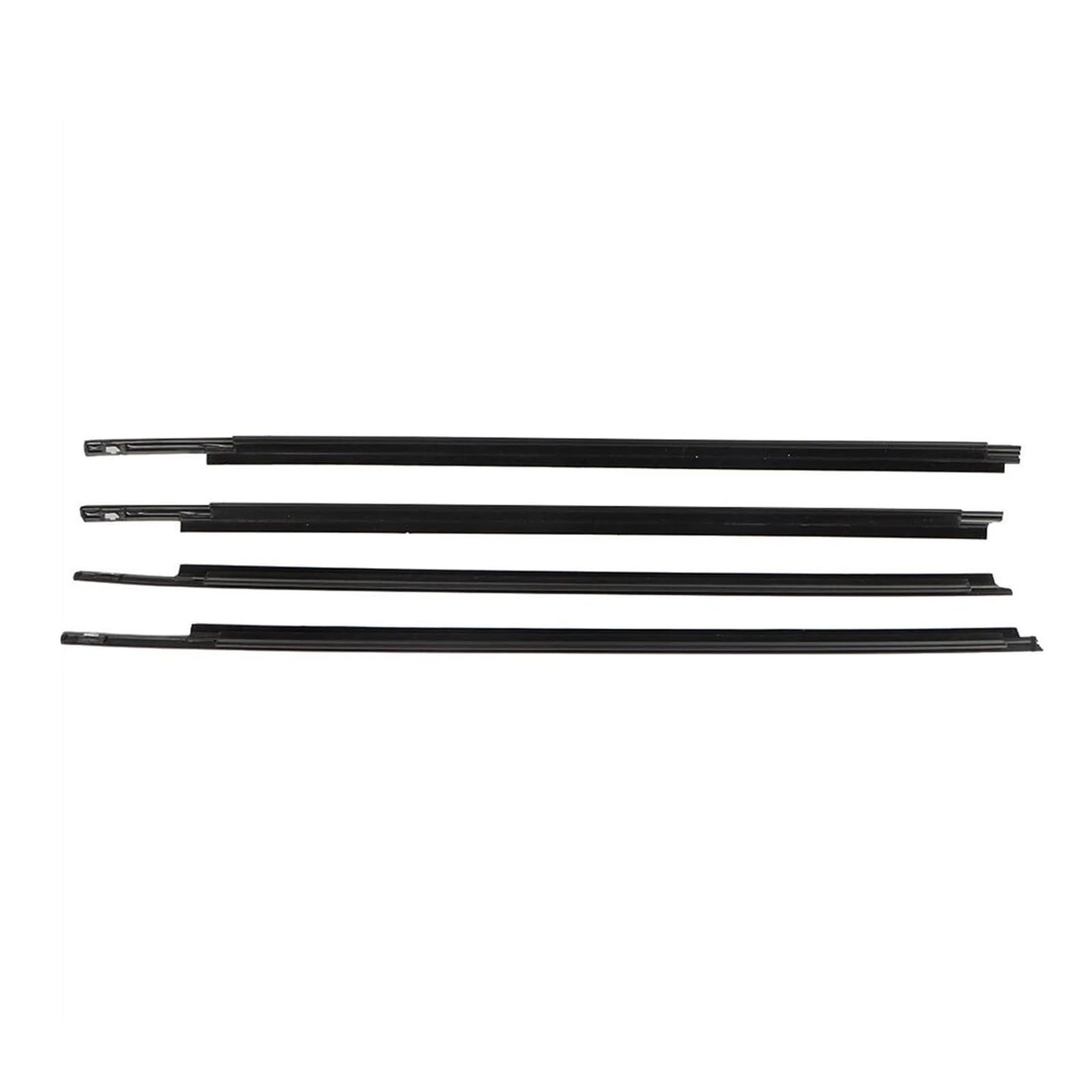 Rubber Seal Weather Stripping 4PCS for Toyota for Sequoia 2008-2020 Car Outer Windows Rubber Weatherstrip Waterproof Pressure Strip Sealing Belt Moulding Trim