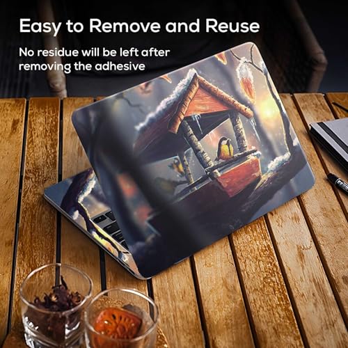 Image of Galaxsia BRIDS Full Body Vinyl Laptop Skin /Sticker /Cover Upto 15.6 Inches Laptops Laminated-Removable-HD Quality Compatible for Hp-Dell-Sony-Lenovo-Asus etc.(15x10 Inches)