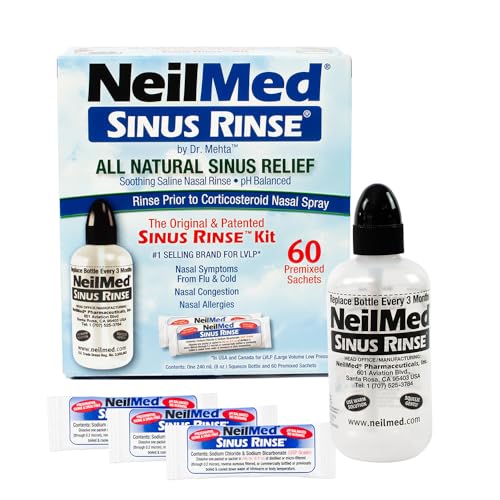 NeilMed Sinus Rinse Original Kit Squeeze Bottle + 60 Sachets
