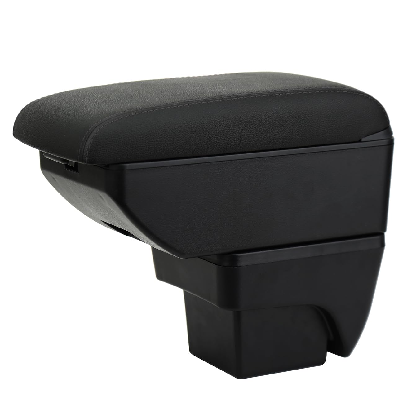 YJYWZH Compatible with SEAT Arona Armlehnen Auto Mittelkonsole Aufbewahrungsbox Armlehne Innenausstattung Armauflage Kohlefaser-Muster Leder Armstutze