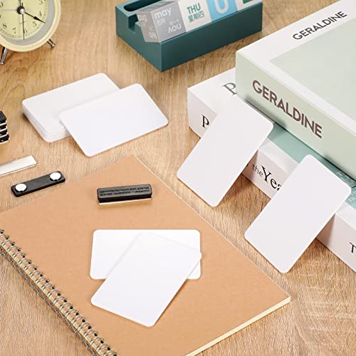 Image of 50 Set Name Tags Reusable Name Badge Magnet 3.4 x 2.1'' Blank Magnetic Badge Holder for Personalized Jacket Shirts DIY Kit Office School Supplies