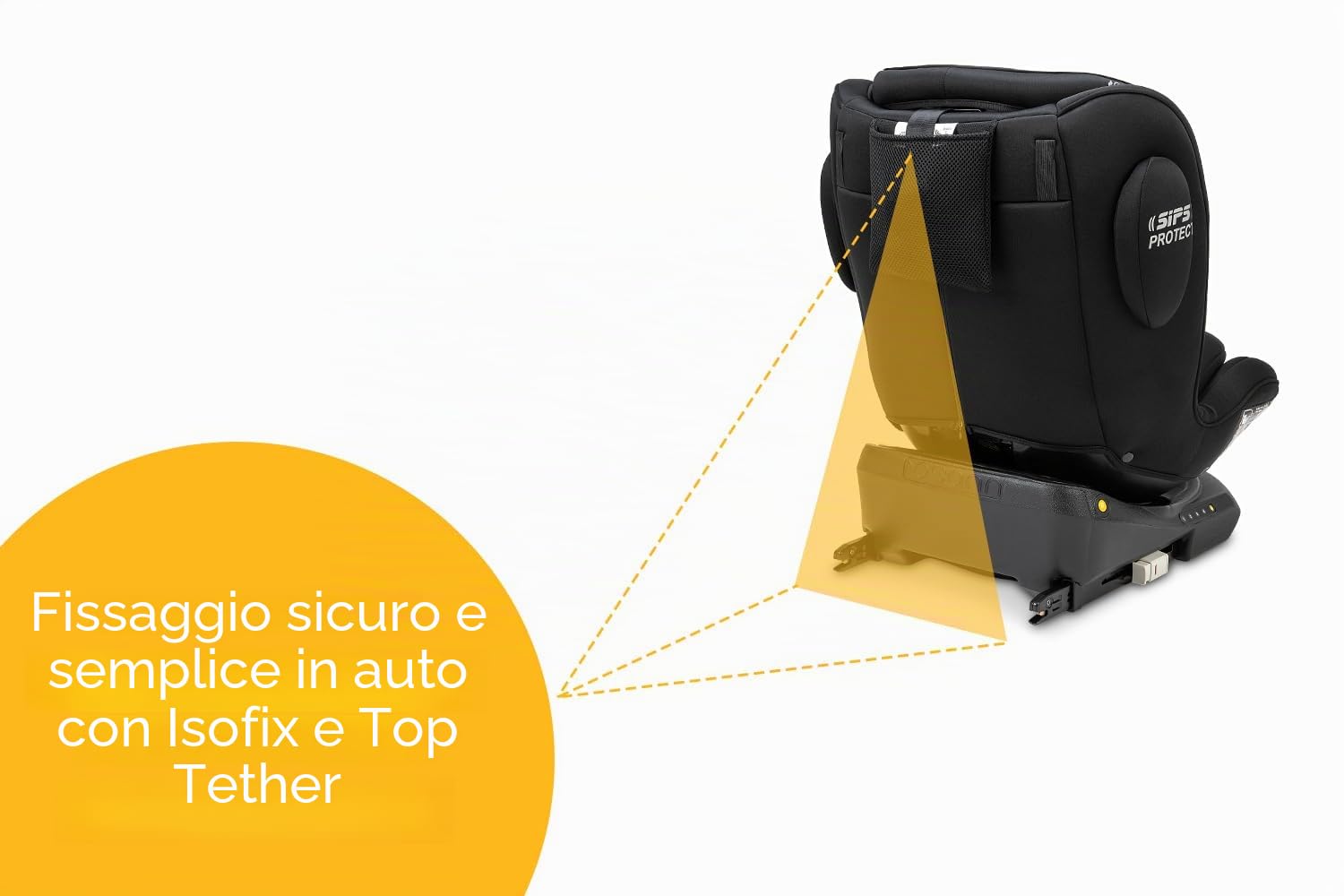 Osann Swift360 S i-Size, seggiolino girevole a 360 gradi, 76-150 cm (9-36 Kg) - All Black