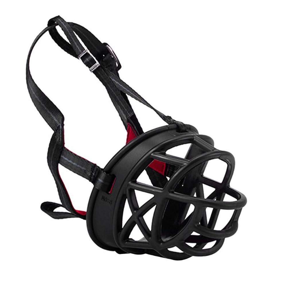 LEDDP Bozal para perro, bozal mediano para perro, bozal antiladrido, canasta para perros, bozal para boca de perro, bozal para perros medianos, bozales para perros para evitar morder negro, talla 2