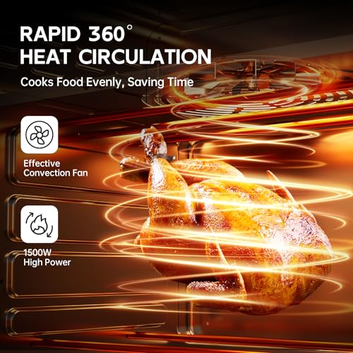 Neretva-Air-Fryer-Toaster-Oven-Large-21-QT-5-In-1-Convection-Oven-Fit-8-Pizza-for-Family-Include-6-Accessories-Cookbook-Stainless-Steel-ETL-Certified-Vintage-Green