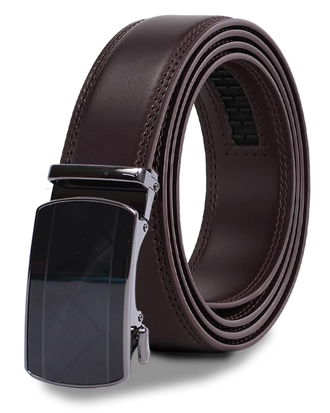 wildhorn Genuine Leather Ratchet Belt for Men| Premium Auto-Lock Buckle | Adjustable up to 48” | Formal & Casual Wear | Micro-Adjust Fit | Stylish Gift Box Included-picture-35