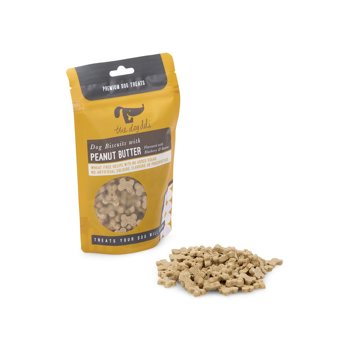 Petface Dog Deli Wheat Free Dog Treats with Peanut Butter, Hand baked in the UK, 100 g (Pack of 5) - Image 3