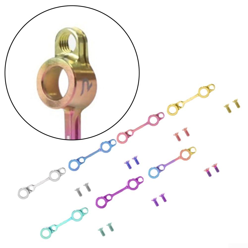 Adaptador de freno de disco ligero para bicicletas de carretera, montaje de pinza de aleación ultraligera con tornillos de titanio coloridos, sistema de frenado estable para discos de 140 mm o 160 mm