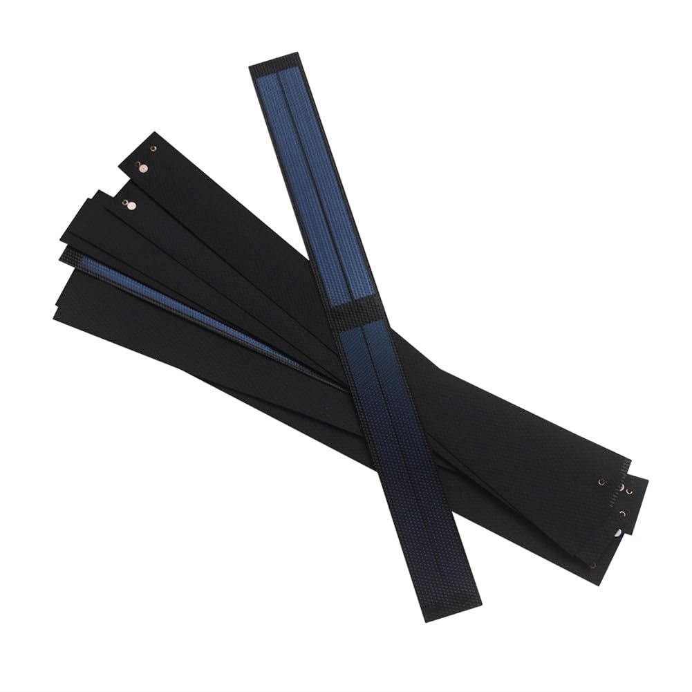 Flexibles Solarpanel aus amorphem Silizium, 0,6 W, 6 V, rollbares Dünnschicht-PV-Panel, kleine Lichter & Outdoor-LED-Systeme, 37,5 x 3,5 cm, Dunkelblau