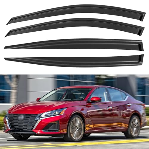 Image of Window Visors Rain Guards for 2019-2025 Nissan Altima, Out-Channel Window Vent Wind Deflectors Visors Shades for 19-25 Altima