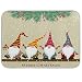Christmas Card With Gnomes Dish Drying Mat for Kitchen, Absorbent Microfiber Drying Pad Dish Mat, 24