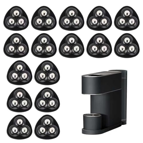 Image of 16 Pcs Small Appliance Rollers & Furniture Sliders, Appliance Caster Wheels for Kitchen Countertop, Coffee Maker, Blender, Air Fryer (Black)