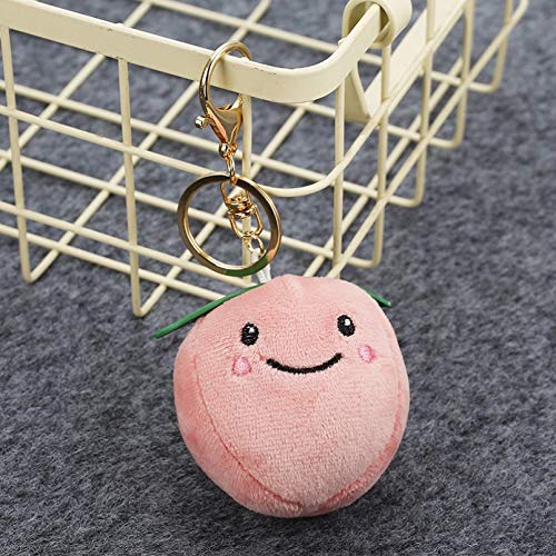Preisvergleich Produktbild MENGYUE Auto Schlüsselbund Nettes Obst Lebensmittel Schlüsselbund Gemüse Banane Starwberry Gefüllte Plüschtier Schlüsselanhänger Anhänger Tasche Schlüsselanhänger Zubehör