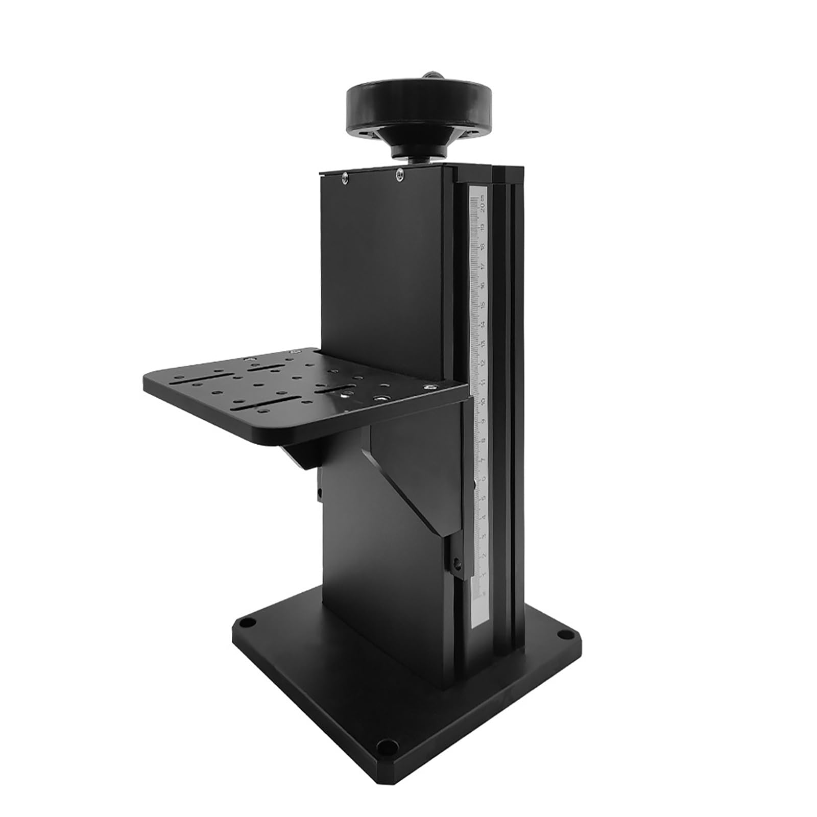 Plataforma manual óptica con rieles deslizantes ajustables