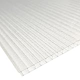 ポリカーボネート ポリカ中空ボード 中空ポリカ 板 1000×2000mm 厚み 6mm 半透明