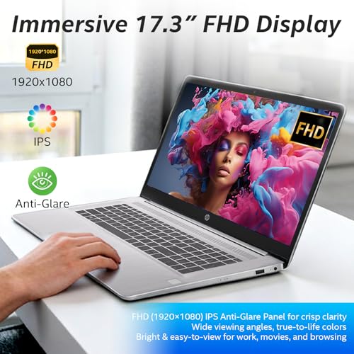 HP 17t Laptop 17.3" Intel Core i5-1334U 16GB RAM 512GB SSD miniatura 3