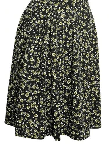 Image of Sureple Women's Retro Sleeveless Swing Casual Work Summer Party Dress with Pockets