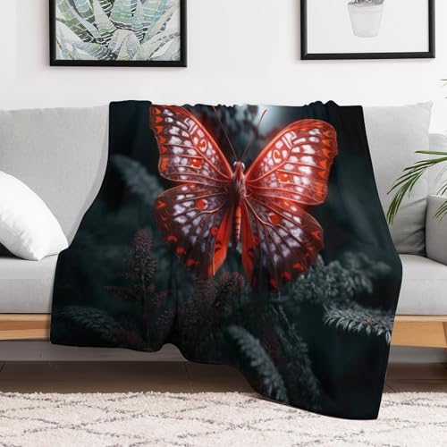 Couverture de balcon et camping flannel imprimé papillon - 3