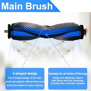 Fixbetter Set di Accessori per Ecovacs Deebot N30 PRO OMNI / N30 PRO / N30 OMNI Aspirapolvere Robot, 1 Spazzola Rotelle, 2 Filtri, 6 Panni per la Pulizia, 4 Sacchetti per la Polvere, 6 Spazzole