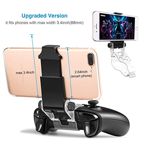 WEPIGEEK Adjustable Wireless Controller Phone Clip Mount Holder Clamp Compatible with Xbox/Xbox One/Xbox One S/Elite Bluetooth Gamepad
