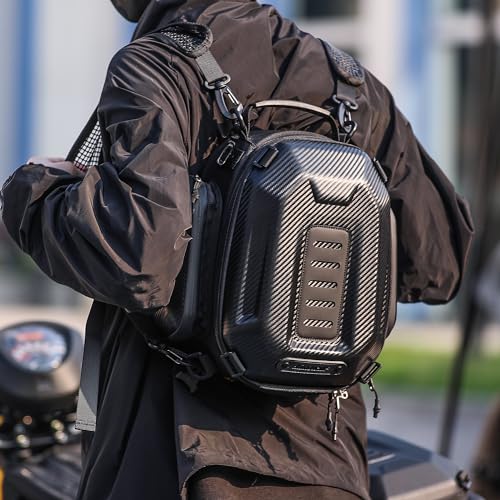 Bolsa rígida expandible para moto 12L-18L Matt Black miniatura 6