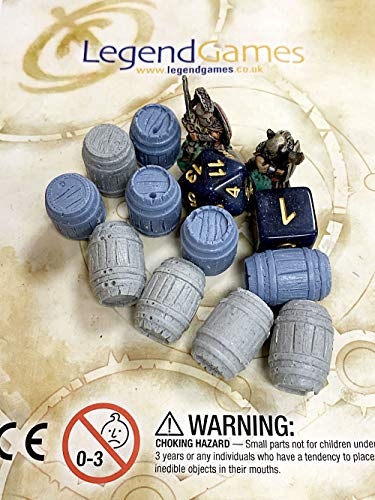 LegendGames 28mm scale Resin Barrel Set - Sealed Barrels Set 1 - contains 10 barrels. - Image 3