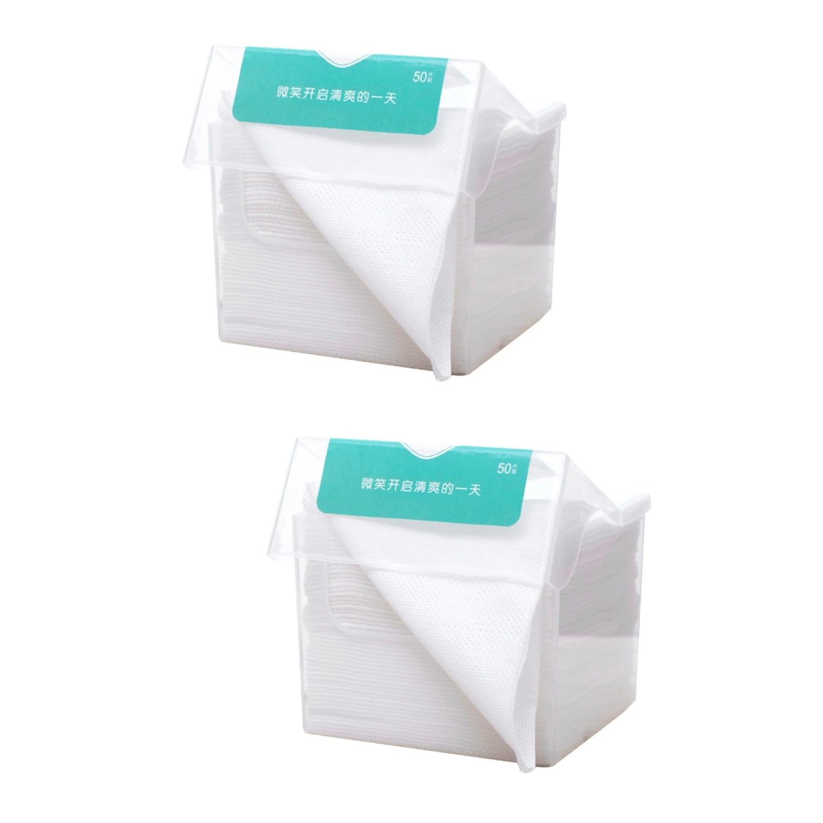 FRCOLOR 2juegos Toalla Facial Reutilizable De Algodón Absorbente Para Limpieza Facial y Remoción De Maquillaje Portátil y