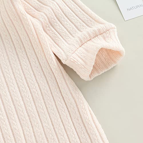 Ynibbim Unisex Newborn Baby Boy Girl Ribbed Romper Solid Color Knit Jumpsuit Infant Fall Winter One-Piece Outfit #TOP4
