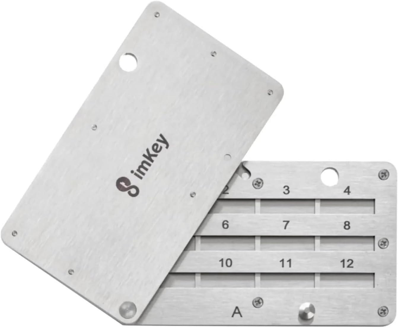 imKey S1 Fireproof Crypto Seed Phrase Storage, Crypto Steel Capsule Metal Wallet, Cold Storage Backup, 12/18/24 Words Bitcoin Key Phrase Storage, Steel Plate, Compatible with Ledger, Trezor, KeepKey