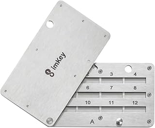 imKey S1 Fireproof Steel Crypto Seed Phrase Storage Metal Backup Plate for 12/18/24 Word Recovery Phrase Cold Bitcoin Key Mnemonic Phrase