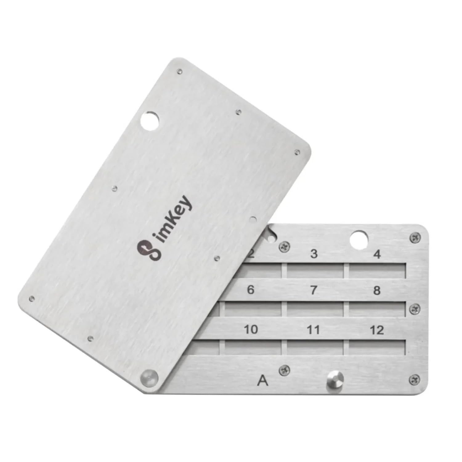 imKey S1 Fireproof Steel Crypto Seed Phrase Storage Metal Backup Plate for 12/18/24 Word Recovery Phrase Cold Bitcoin Key Mnemonic Phrase