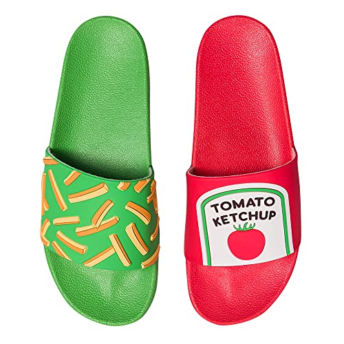 Dedoles Heren & Damen Mules colorées avec ketchup Tailles 36-46 antidérapantes, multicolore, 38 EU Cover