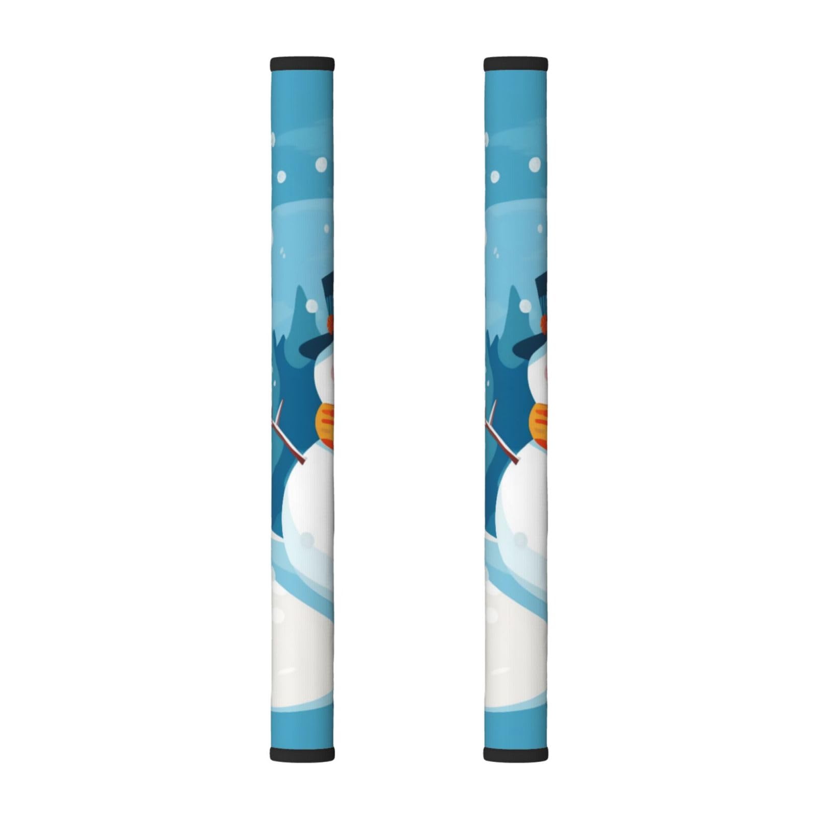 VGFJHNDF Refrigerator Door Handle Covers 2-Pack, Winter Snowman Printed Protect and Decorate for Fridge Ovens Dishwashers