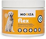 MOOIZA Flex - Condroprotector Perros - Suplemento para articulaciones Perro - Antiinflamatorio para Perros - Complemento alimenticio Natural con glucosamina condroitina para artrosis