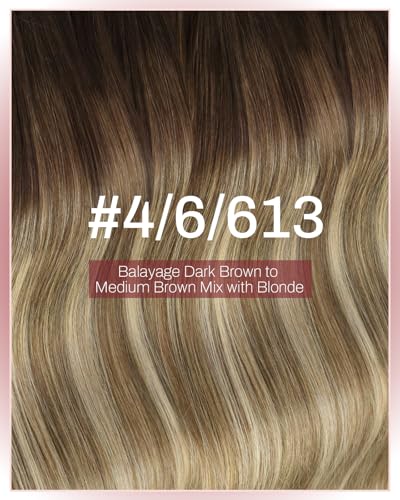 Image of Moresoo Long Weft Tape in Hair Extensions Bronde 20 Inch 75g 2Pcs | Genius tape weft, 2-piece format, cut-to-size design, dimensional brunette and blonde tones for events and photoshoots