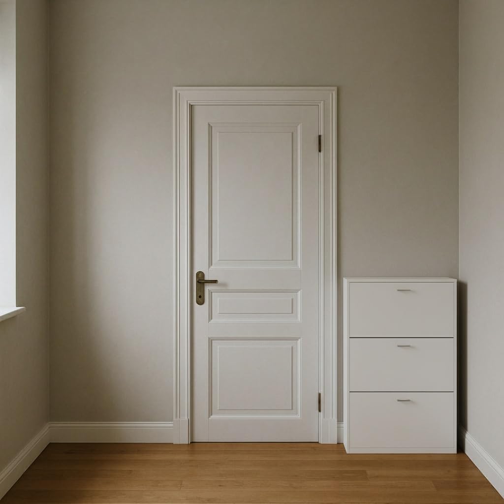 Scarpiera Portascarpe in Legno MDF Melaminico Scaffali Ante a Ribalta Maniglie Grigio Satinato Doppia Profondità Adatta a Scarpe Stivali Ciabatte Tacchi Istruzioni Incluse (2 Ante, Rovere)