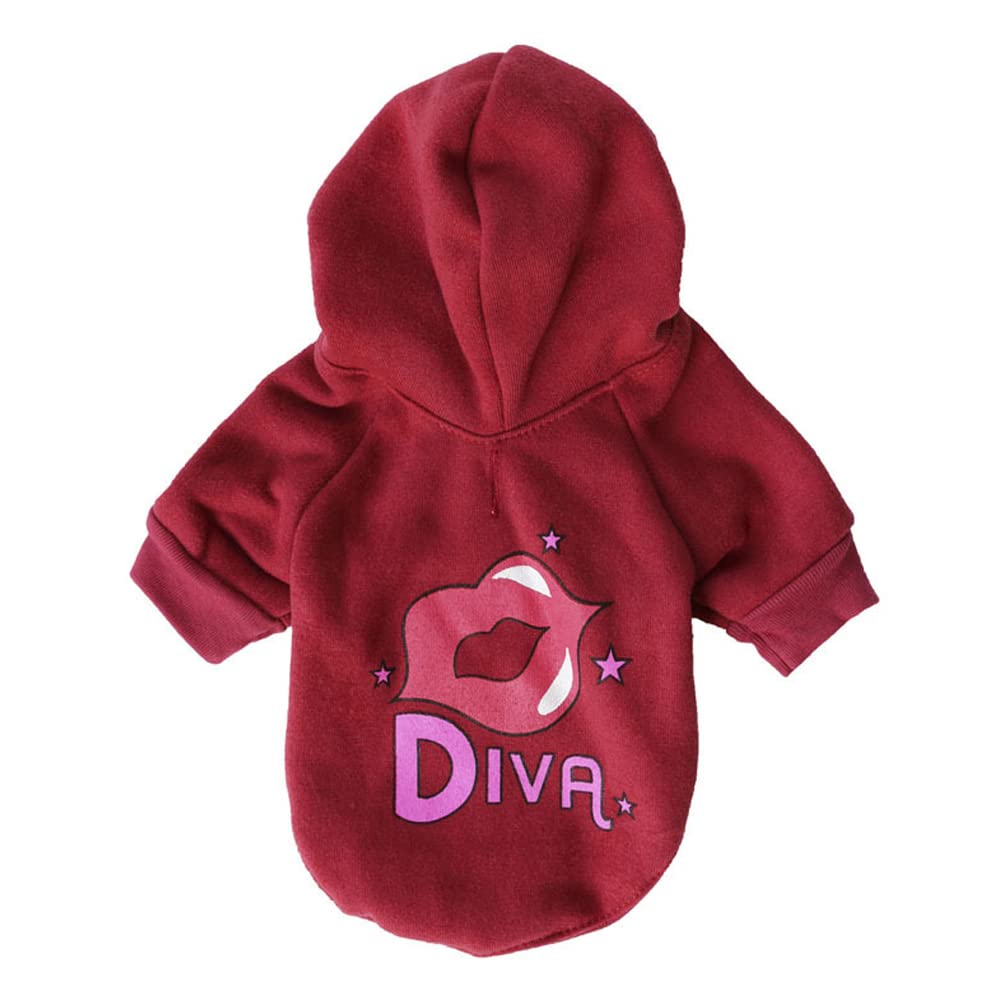 LtuzPet Warm Dog Hoodie Pet Sweatshirt with Hat Cat Overalls Clothes Pet Fleece Clothes