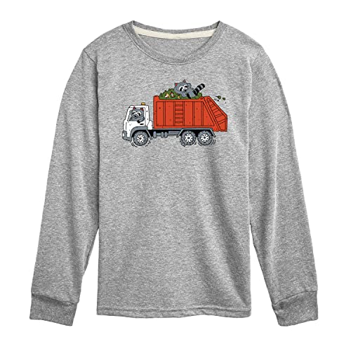 Instant Message - Garbage Truck Boys - Toddler & Youth Long Sleeve Graphic T-Shirt