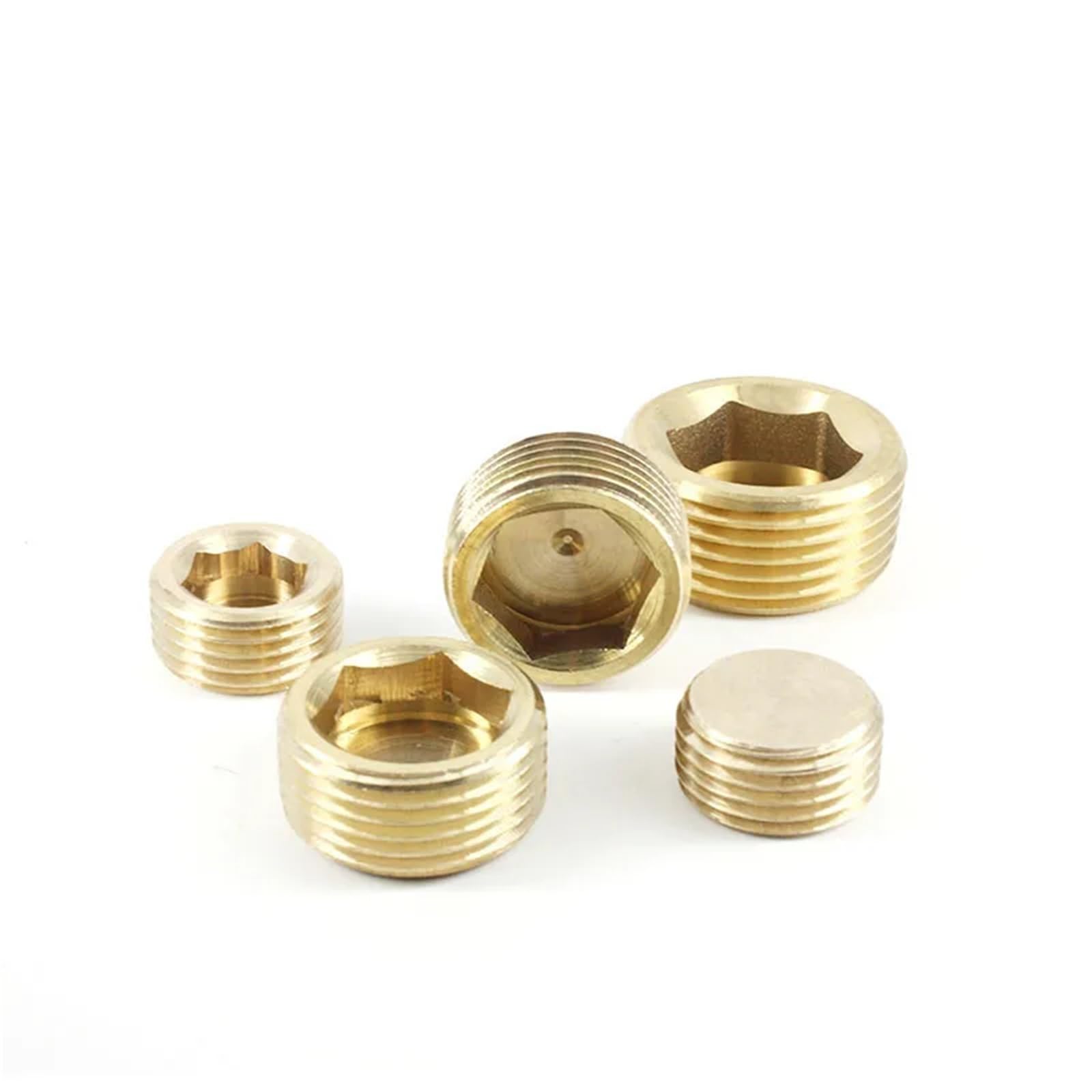 Conector rápido de latón con rosca macho y hembra de 1/8, 1/4, 3/8, 1/2 y 3/4 pulgadas, adaptador universal for grifo.(1l2 Female,10pcs)