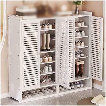 Meuble à chaussures de grande capacité anti-poussière pour un rangement efficace à la maison