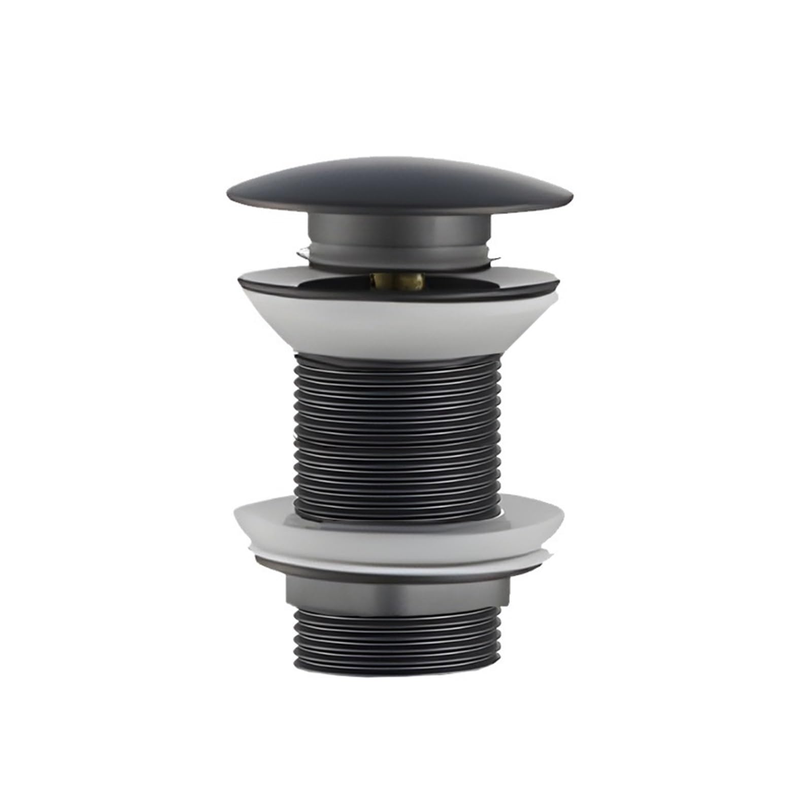 Stainless Steel Drainage Grate, Basin Sink Pop Up Drain With or Without Overflow Multicolor(Grey No Hole)