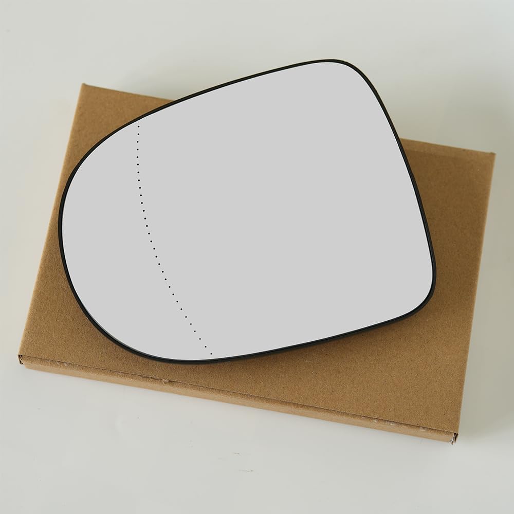 ELNas Cristal Espejo Retrovisor Calefactable para Renault Clio 3 2009-2012 | Vidrio Lateral Gran Angular | Antivaho y Antideslumbrante | Repuesto Retrovisor,Left