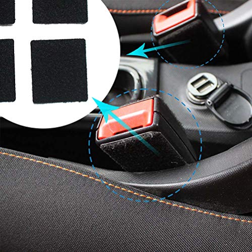 wuwenjun 4 pièces Voiture Ceinture de sécurité Prise Autocollant Ceinture de sécurité Boucle de Protection Anti-Collision pour Mercedes Smart Forfour Fortwo 453451450 Cover