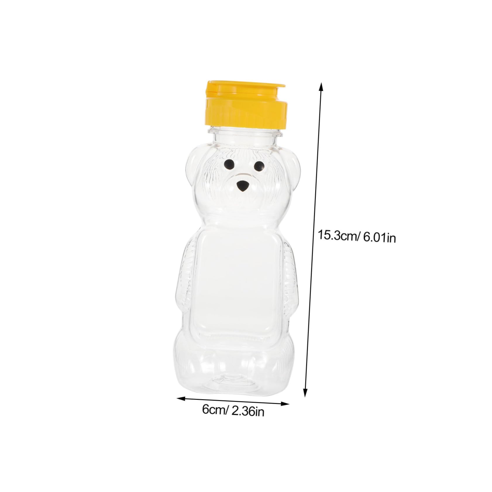 OUNONA 3pcs Reusable Bear Juice Candy Jar Candy Container Pp
