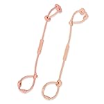 Toy Safety Straps, Socub Silicone Adjustable Baby Pacifier Teether Straps, 2pcs Toddler Toy Bottle Harness Straps for Strollers, High Chair, Cribs, Bags, BPA Free, Muted, Apricot