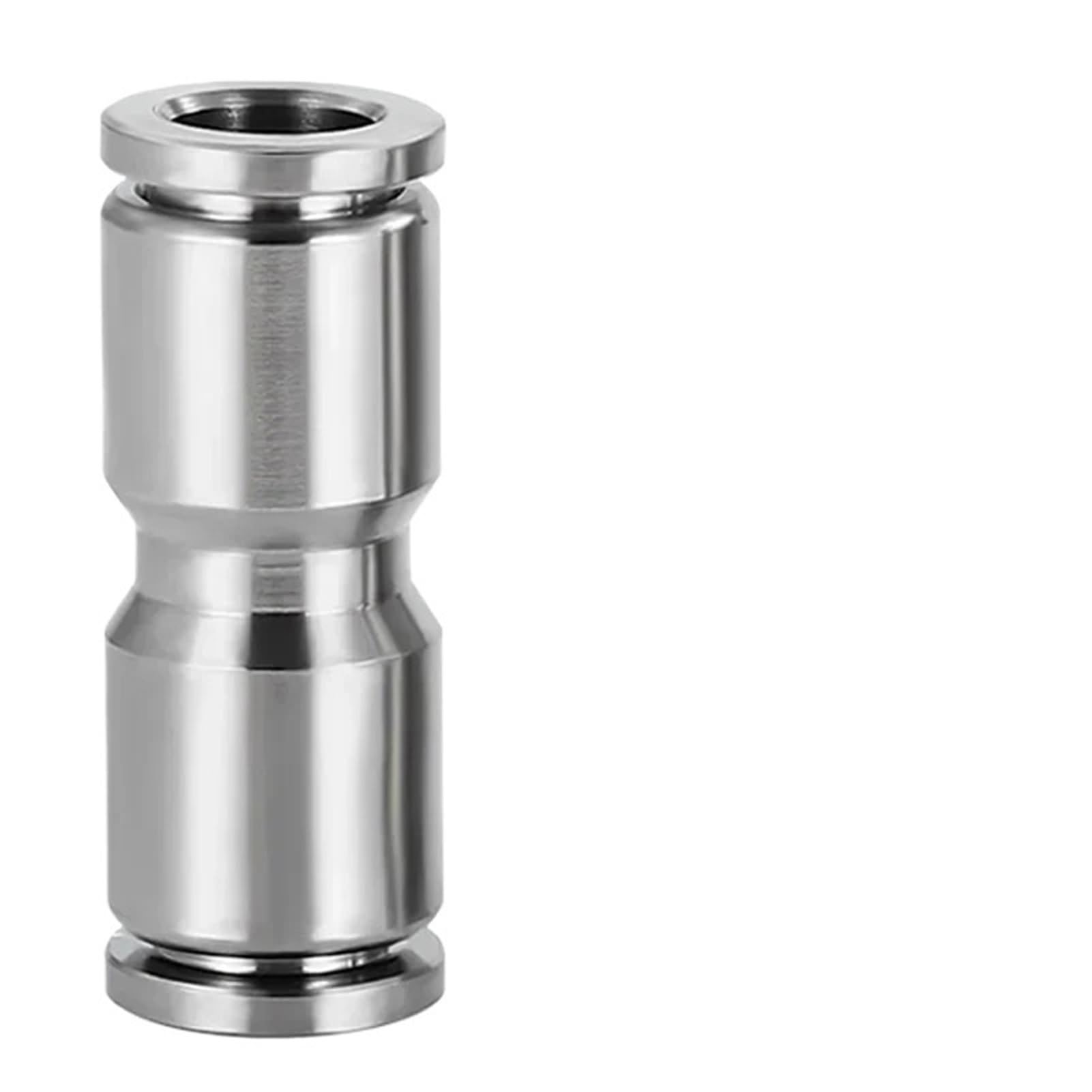 Lot de 10/50/200 pièces de connecteur rapide pneumatique PU PG en acier inoxydable 304 pour raccordement de tuyau d'air (4 mm-16 mm), élément de réduction droit (PU-12,50 pièces)