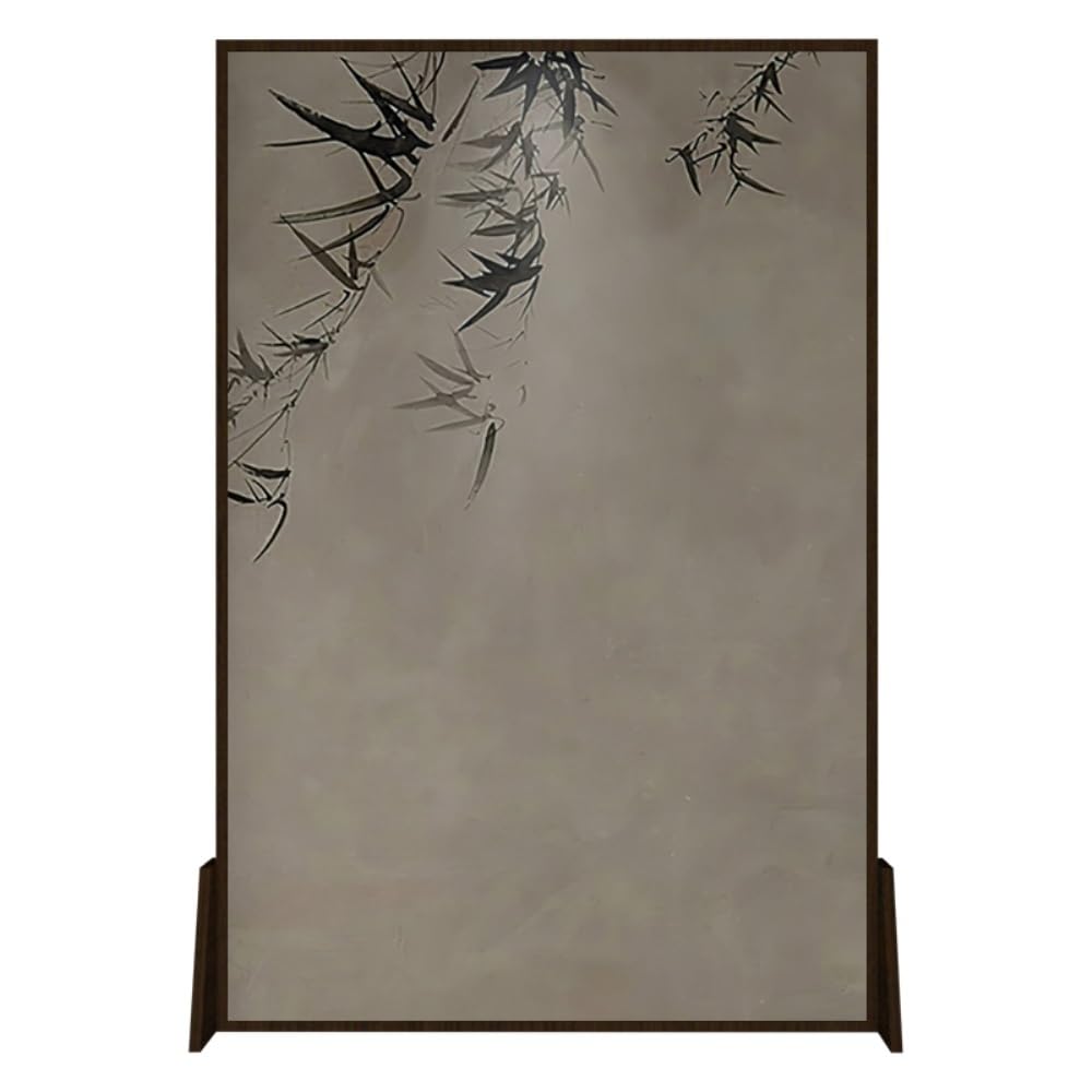 Privacy Screen Modern Chinese Entrance Screen Partition for Living Room Home Tea Study Decorative Bamboo Shadow Room Divider
