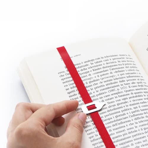 Lastword Bookmarks - Elastic Bookmark Perfect For Any Book - Book Markers For Women - Bookmarks For Men - Bookmarks For Kids - Don't Lose Your Mark, Design Made In Italy Book Marks (Red) #TOP3