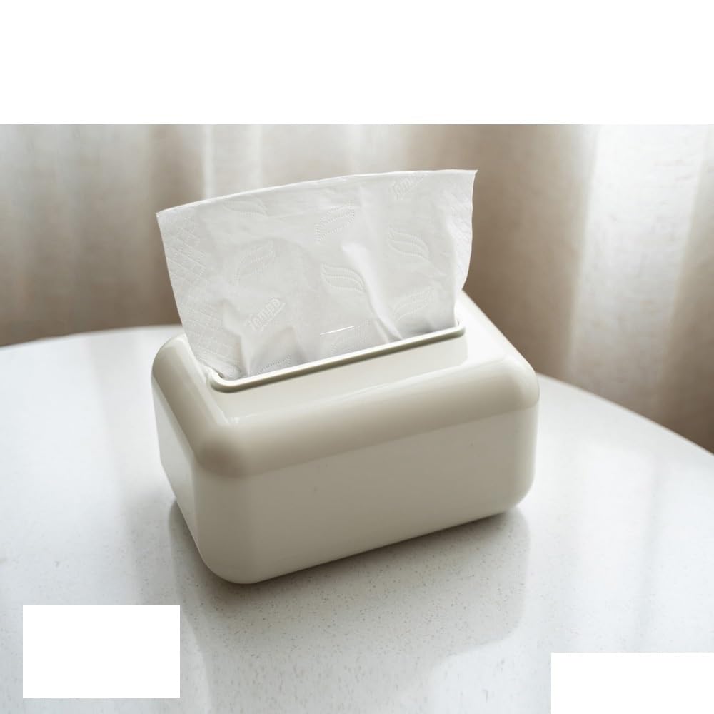 Tissuebox, Pure Color Home Wohnzimmer Toilettenraum Desktop-Taschentuchhalter(Yellow)