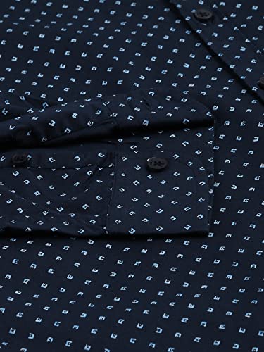 Image of Dennis Lingo Men's Grey Slim Fit Cotton Casual Shirt