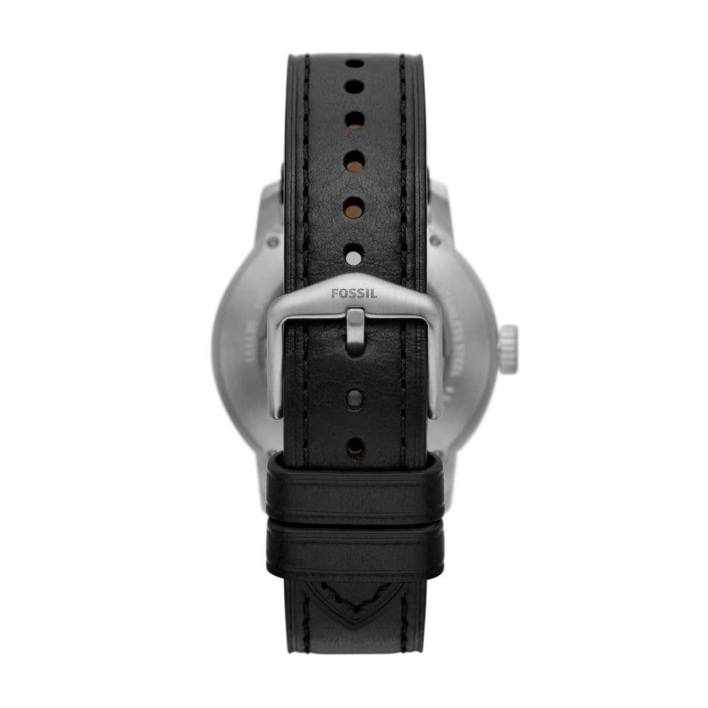 Fossil Mickey Mouse Reloj Unisex Adulto, Movimiento Automático con Correa de Acero Inoxidable O Cuero